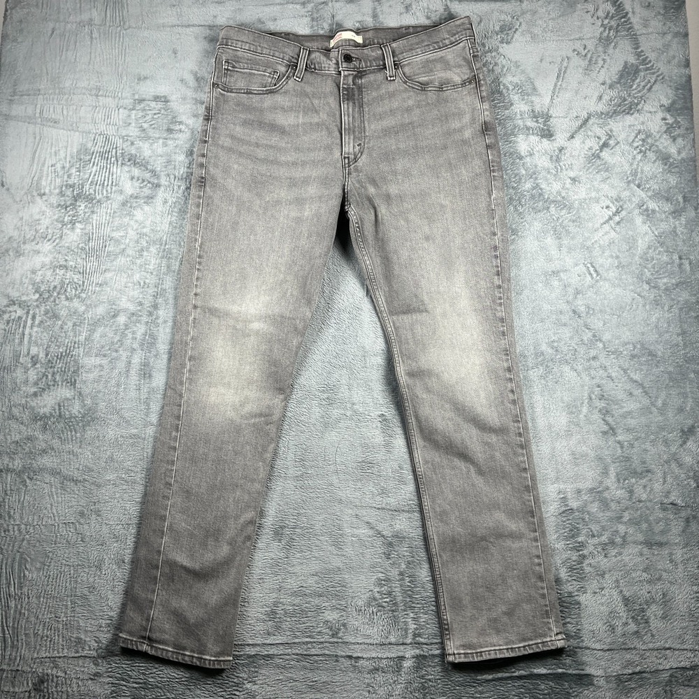 Signature by Levi Strauss Mens Jeans 38x32 Gray Slim Straight Denim Streetwear